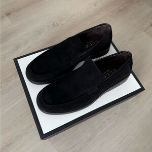 Gucci Black Men's Suede Loafers